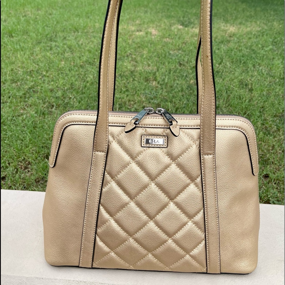 Lauren Ralph Lauren Gold Shoulder Bag Gem